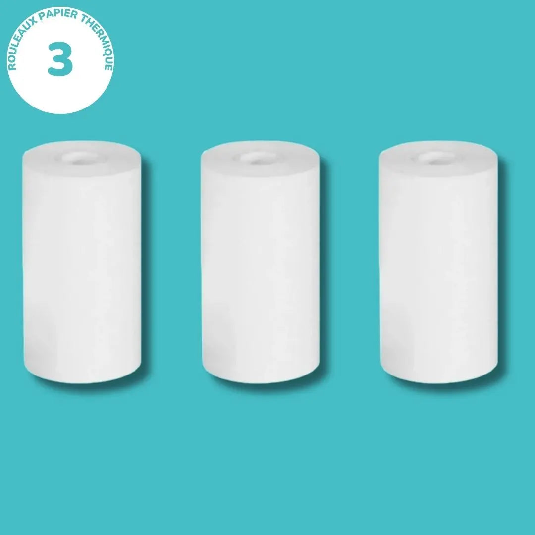 Lot De 20 Rouleaux Papier Thermique Pour Appareil Photo Enfant - Recharge Facile, Impression Claire Sans Encre