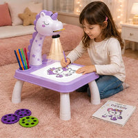 Projecteur Dessin Enfant – Mini-Table LED & 24 Modèles Créatifs