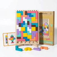 Puzzle 3D Bois – Jeu Éducatif Montessori Enfant dès 3 ans
