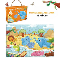 Puzzle Bébé 36 Pièces avec Poignée – FunBox™ 