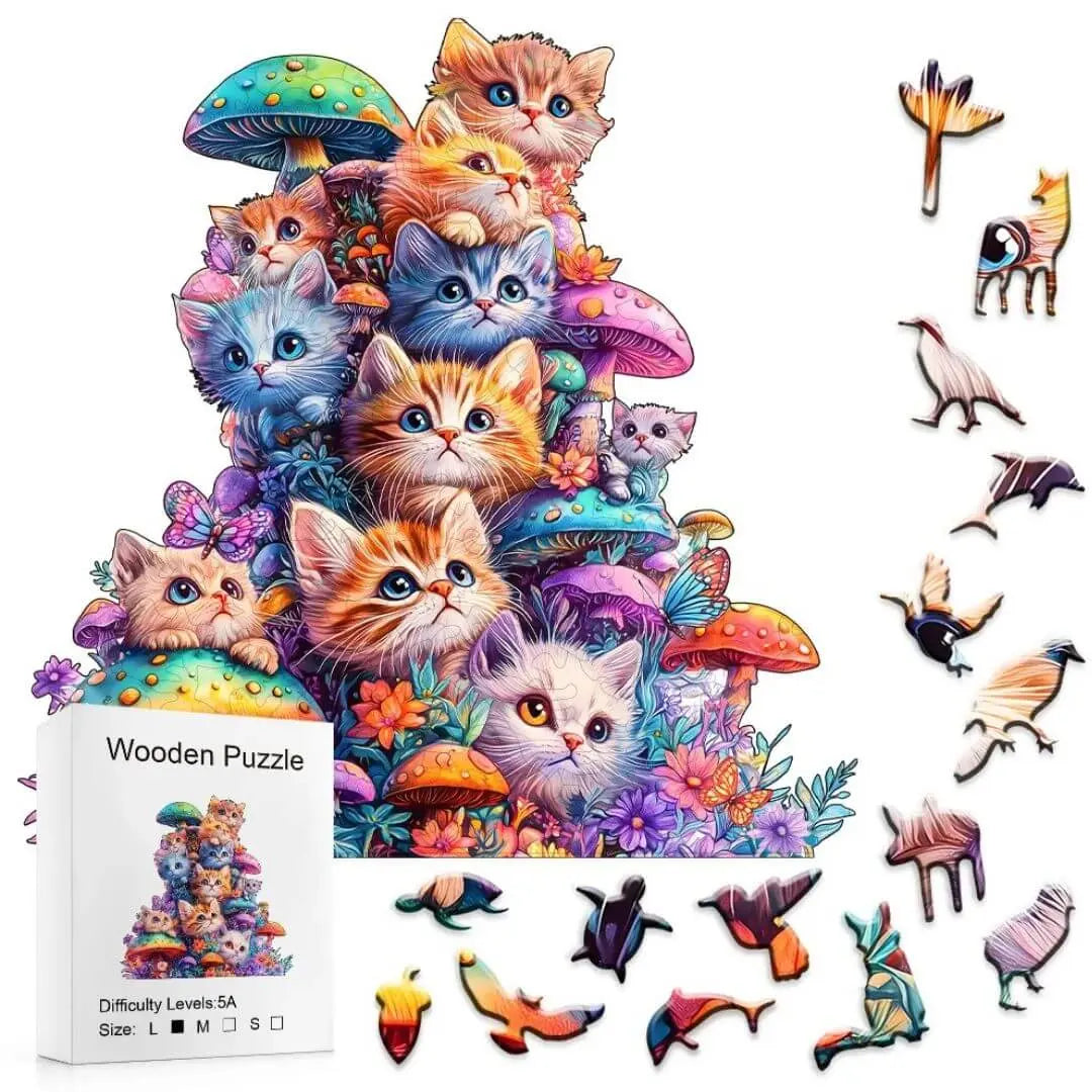 Puzzle Bois Chat – CatShroom™ 