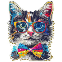 puzzle-bois-chat-lunettes-suncat-jigsaw-animaux