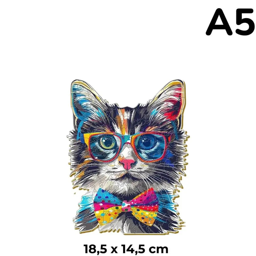 puzzle-bois-chat-lunettes-suncat-frere-soeur