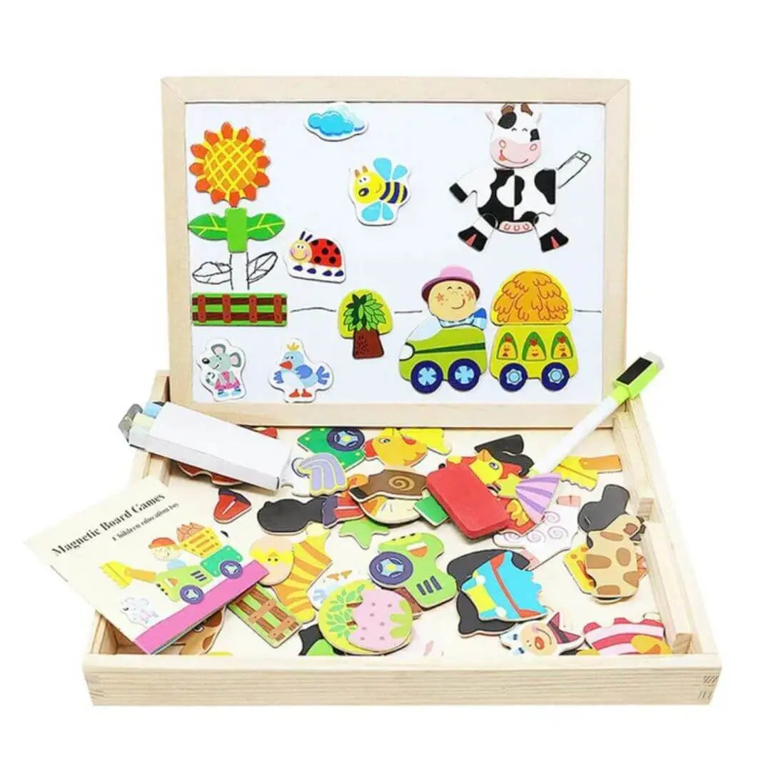 Puzzle Magnétique Double Face – CréaMagnet™