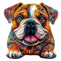 puzzle bois chien relaxant activité calme maison