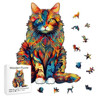 Puzzle en Bois Le Chat Mystique – Mysticat™ 