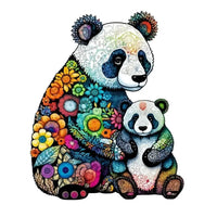 Puzzle en Bois Panda Coloré – FloraPanda™ 