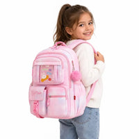 Sac a dos ecole fille ergonomique Dégradé Rose Étoilé | BBChoupette