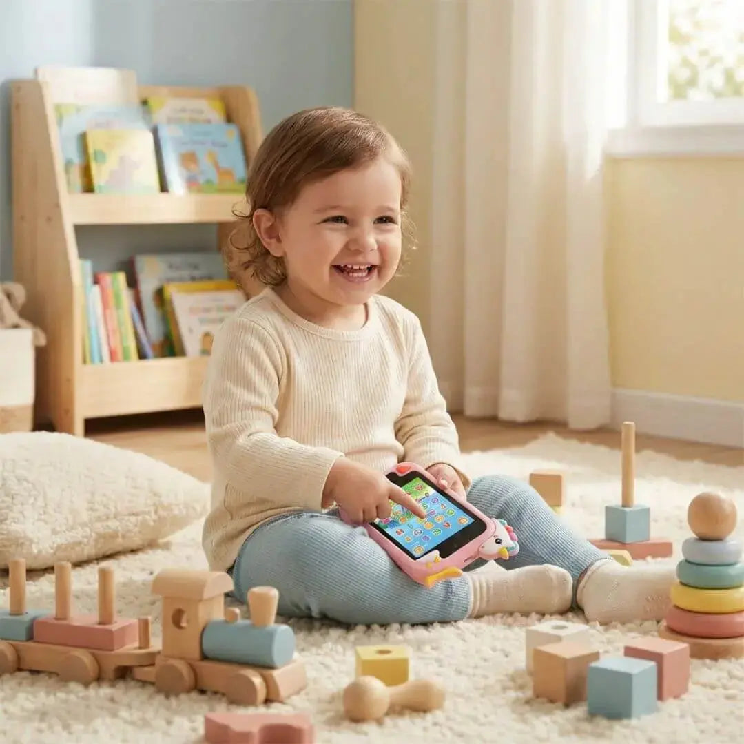 Bébé Jouet Téléphone, 1-6 Ans Enfants LED Musique Apprentissage Édu