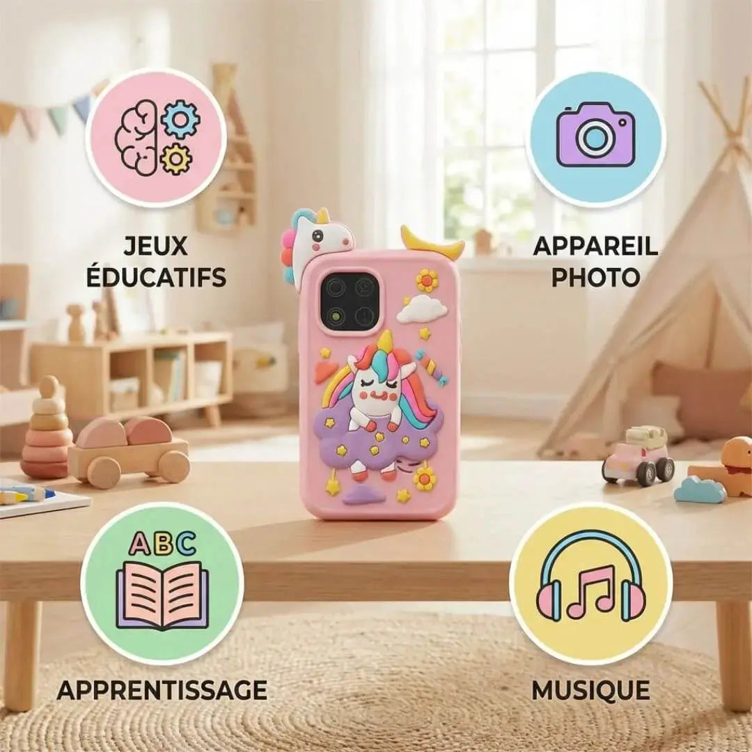 Jeu d'apprentissage Téléphone portable simulé jouet pour enfants Bébé Jeu d'apprentissage Téléphone portable simulé jouet pour enfants Bébé