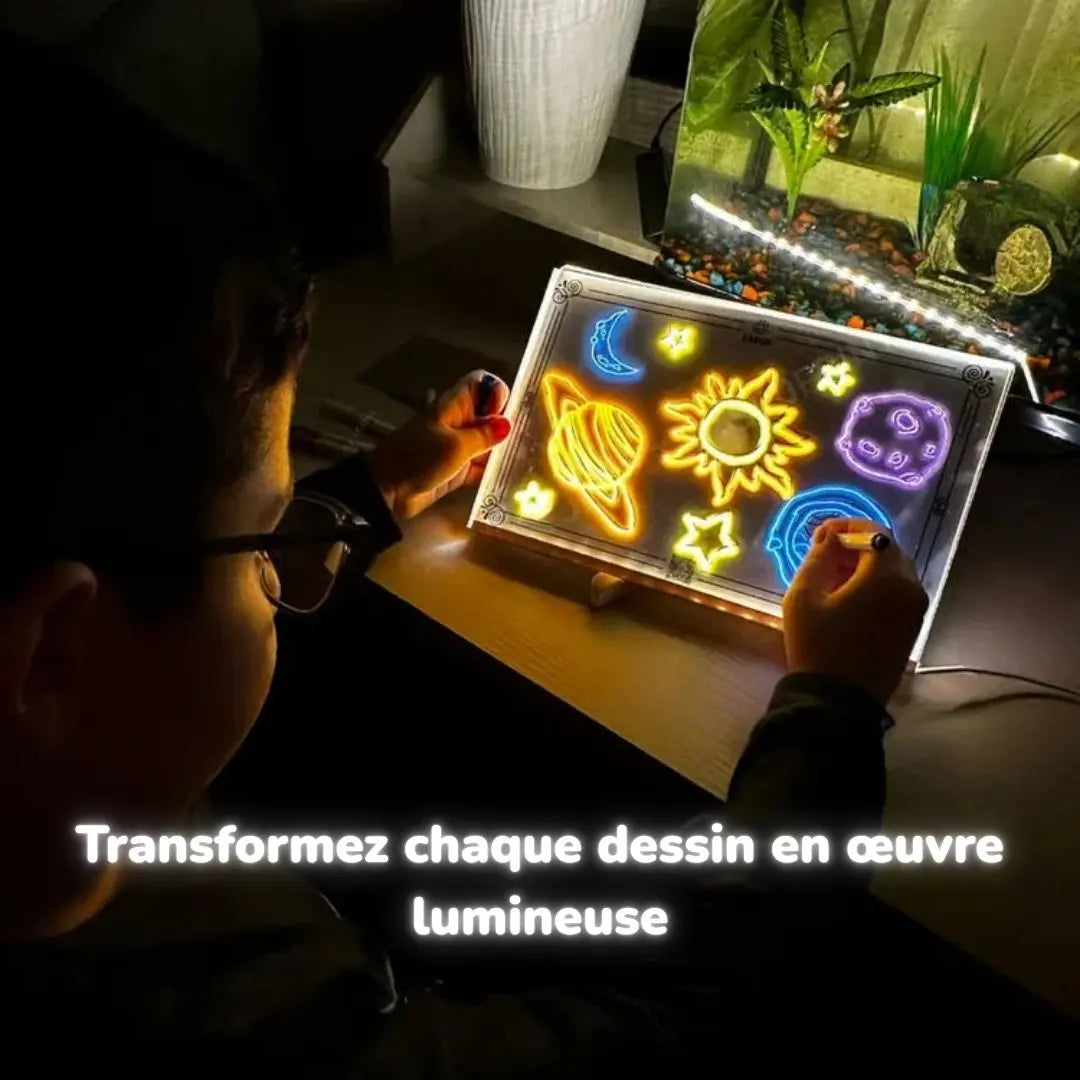 Caydo Tablette Lumineuse à Calquer 3 Niveaux De Luminosité - Protection Yeux, Cadeau Enfants 6 Ans+