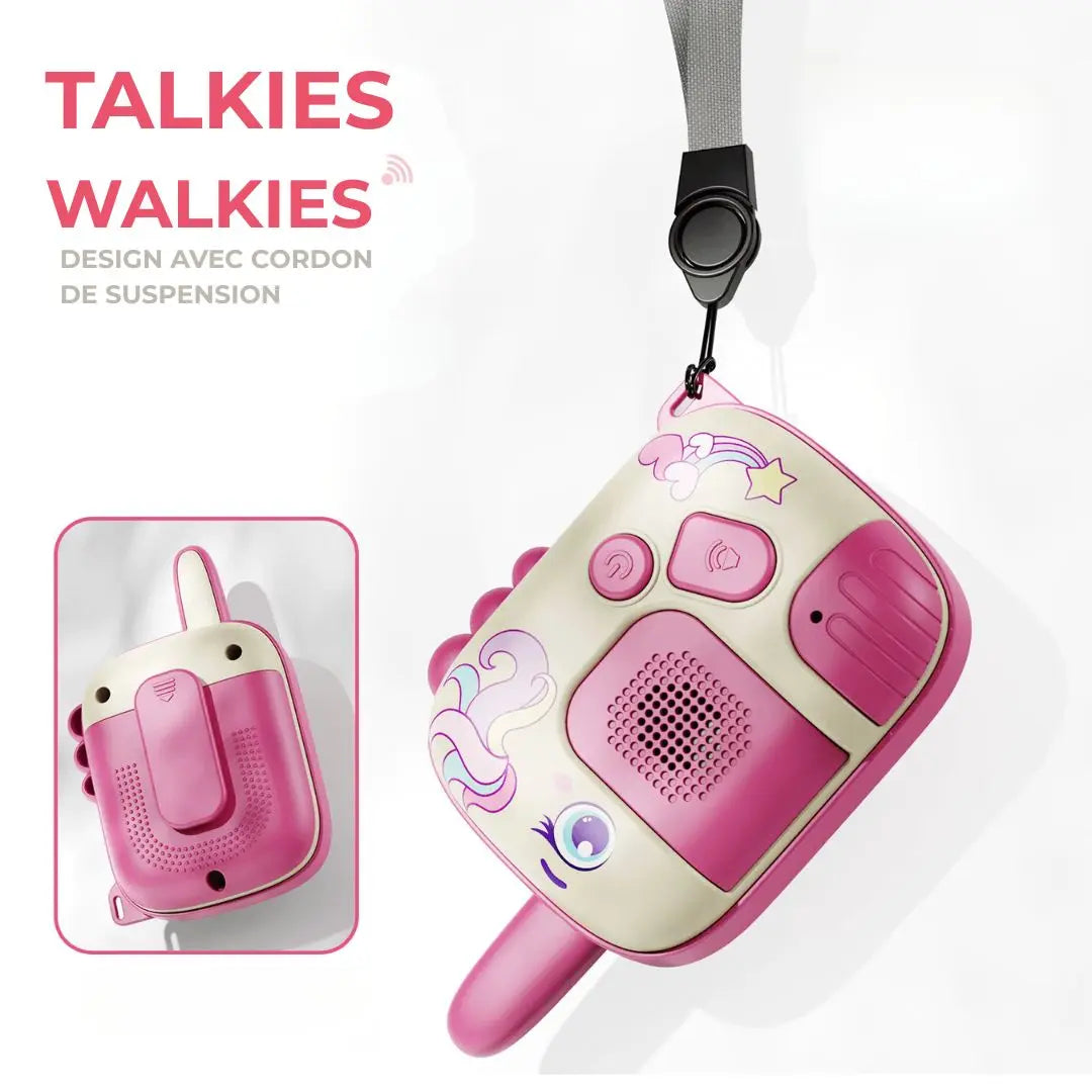 Talkie Walkie Enfant 1000m Portée – PonyTalk™ 