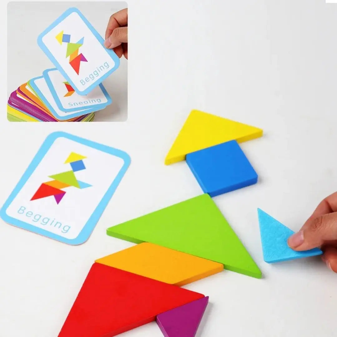 Tangram Montessori En Bois - Tangram Kids™ 