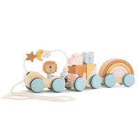 Train en Bois Montessori Animaux et Arc-en-Ciel – ColorTrain™ 