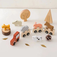 Train en Bois avec Animaux à Trier – FarmTrain™ 
