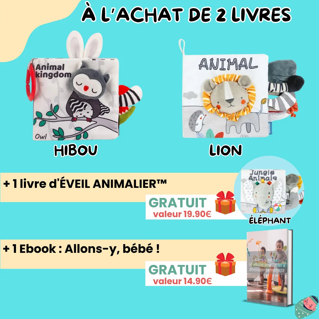 LE PREMIER LIVRE SENSORIEL DE BÉBÉ | ÉVEIL ANIMALIER™