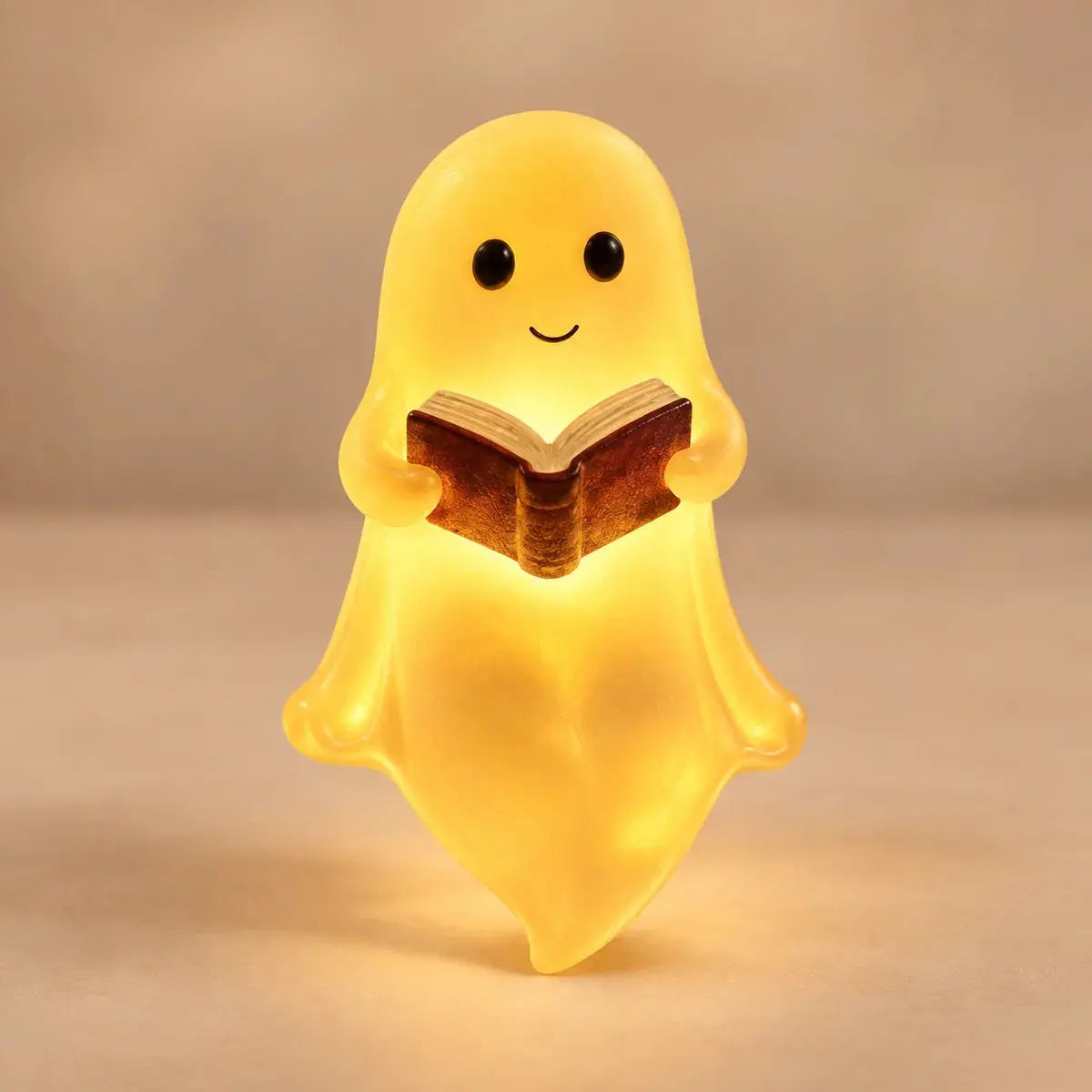 Veilleuse fantôme lecture Halloween lumineuse – format 14 cm