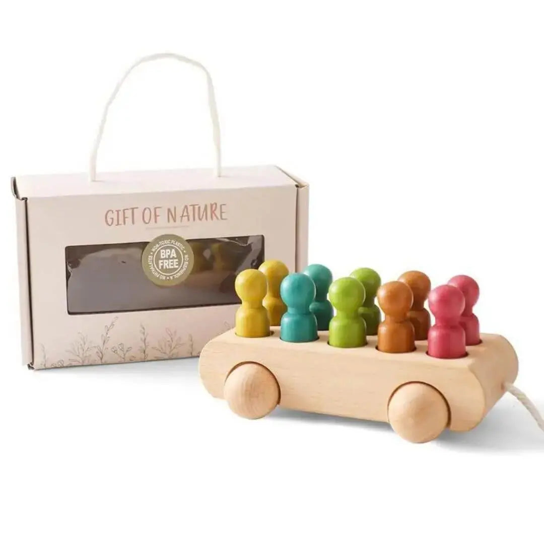 Voiture en Bois Montessori Figurines  – MiniPeople™ 