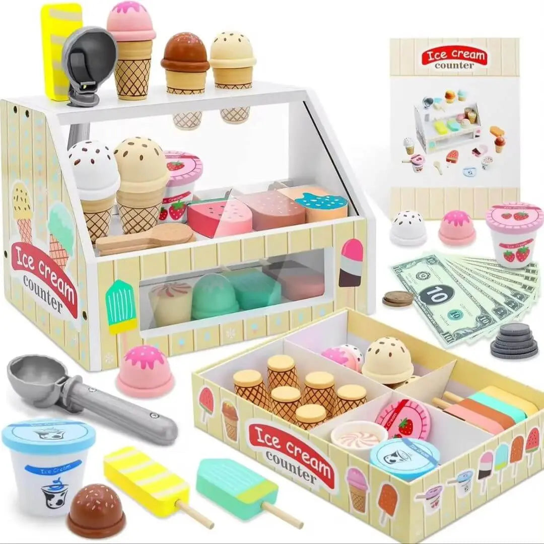 Coffret dinette en bois pour enfants – Edition Noël GlacieArt