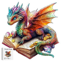 garçon-fille-puzzle-dragon-bois