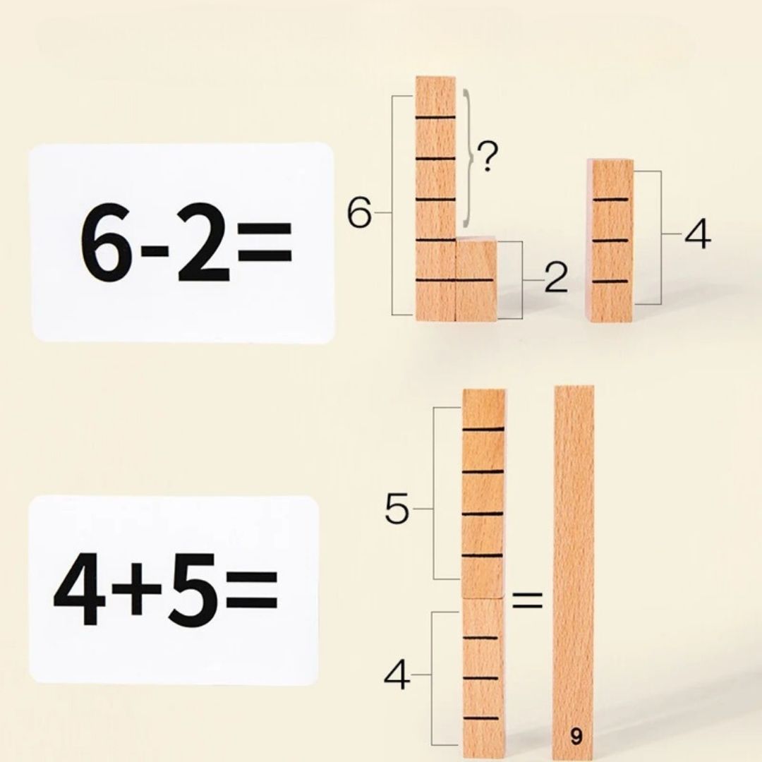 Bâtons Numériques en Bois Montessori - NumberStick™