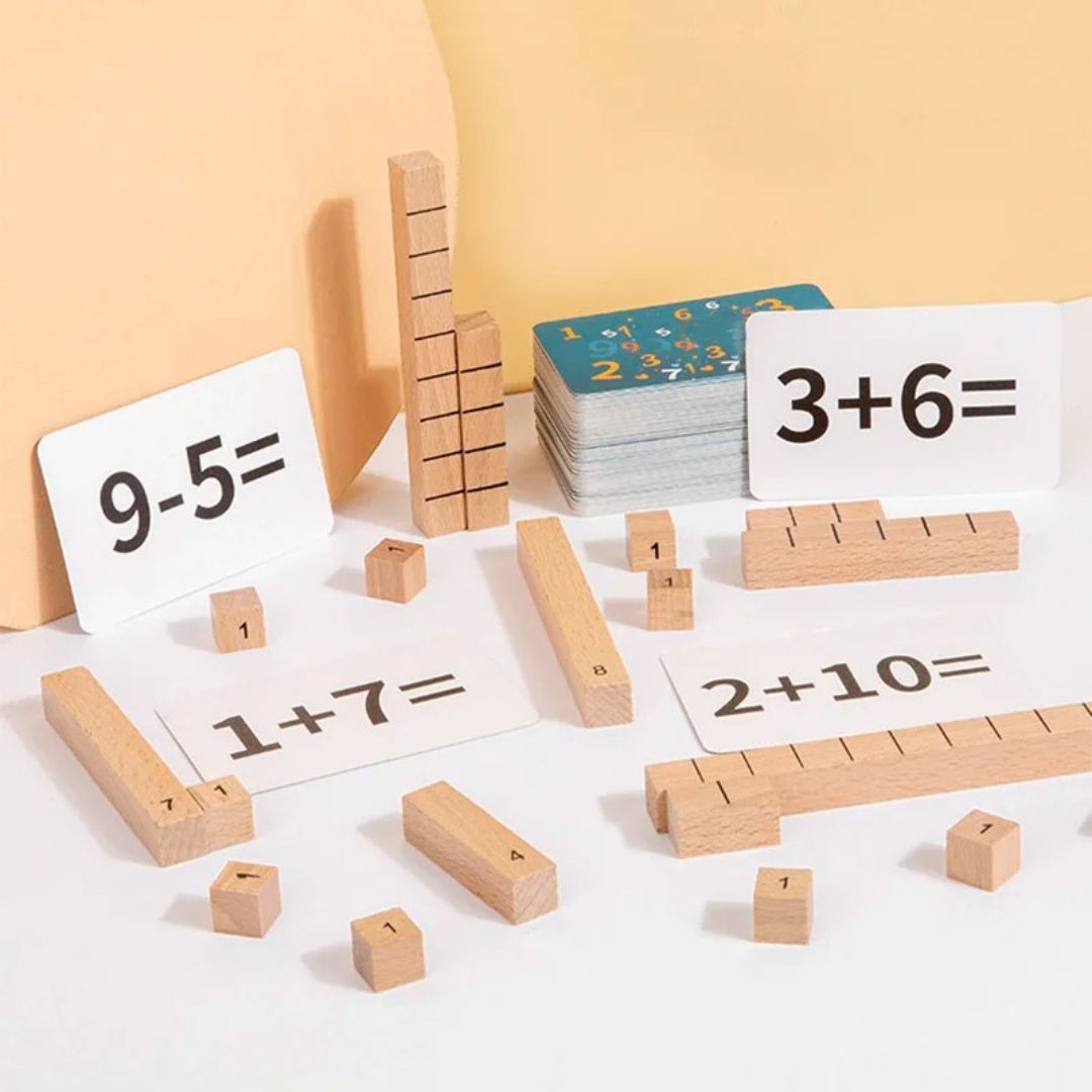 Bâtons Numériques en Bois Montessori - NumberStick™