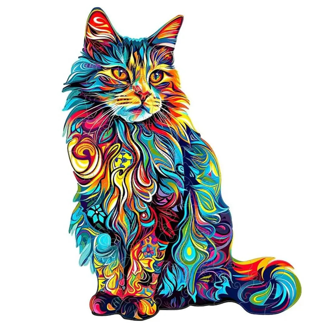 jigsaw-puzzle-en-bois-chat-cosycat-coloré