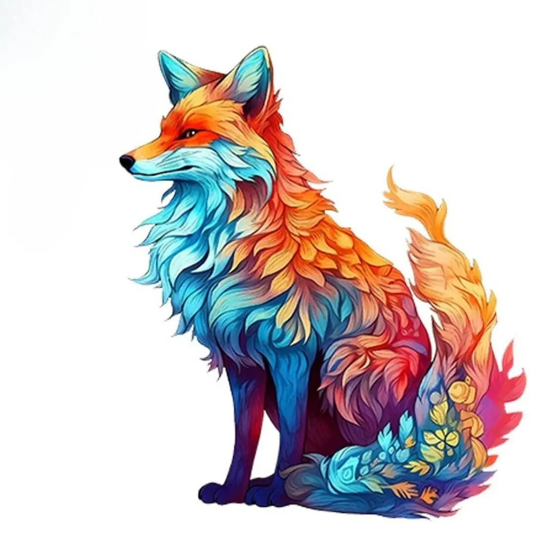 puzzle-bois-renard-artistique-foxart-decoration-murale
