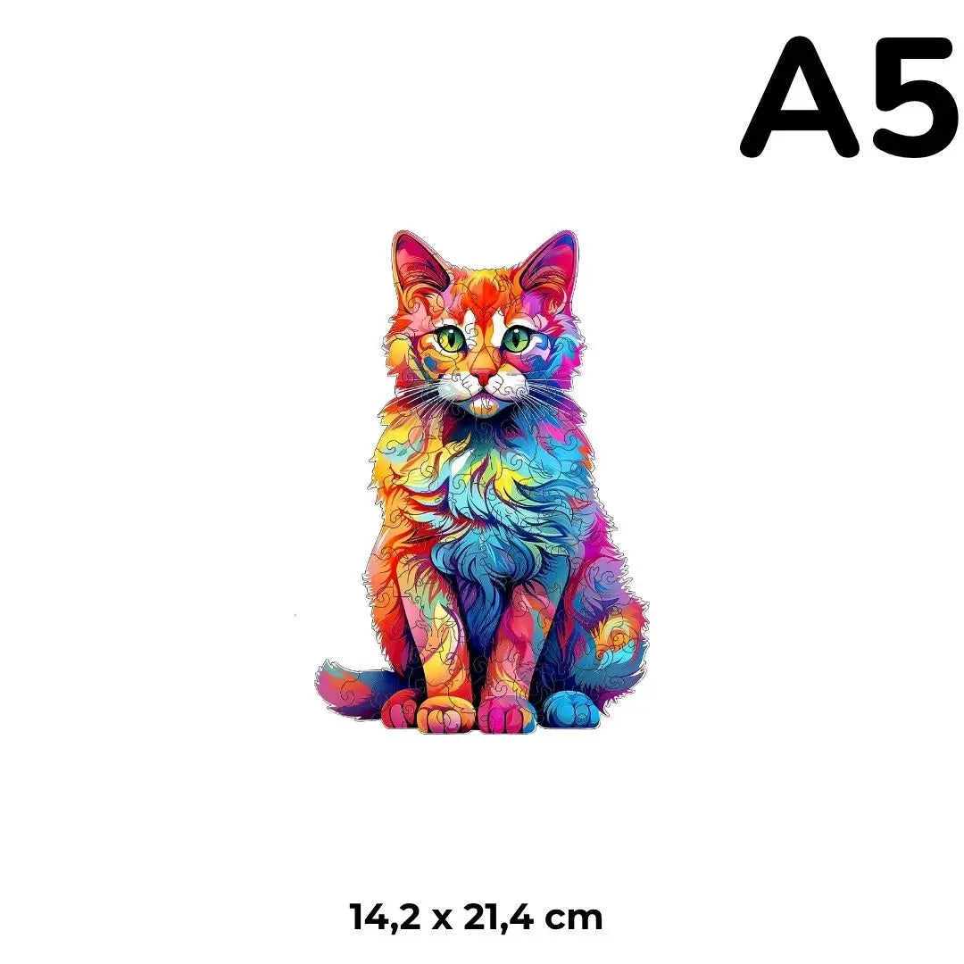 puzzle-en-bois-chat-colorcat-encadre-mur