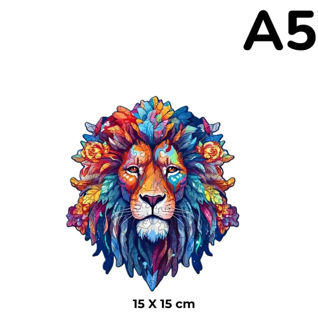 puzzle-en-bois-découpe-laser-lion-wildking