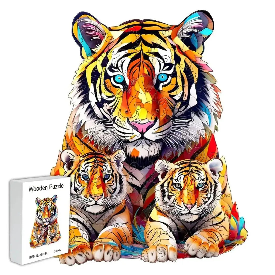 puzzle-en-bois-tigre-tigerroar-tailles-a3-a4-a5
